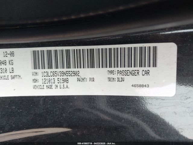 2009 CHRYSLER SEBRING 1C3LC65V39N552902 Photo 8