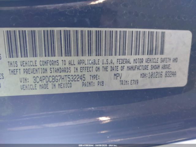 3C4PDCBG7HT532245 Dodge Journey Sxt
