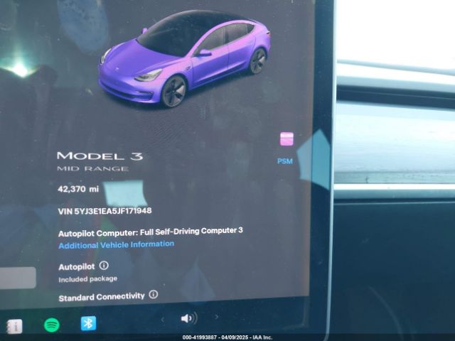 5YJ3E1EA5JF171948 Tesla MODEL 3