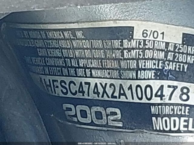 2002 HONDA GL1800 1HFSC474X2A100478 Photo 9