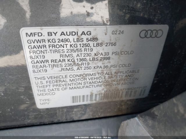 2024 AUDI Q5 WA1GAAFY8R2072137 Photo 8