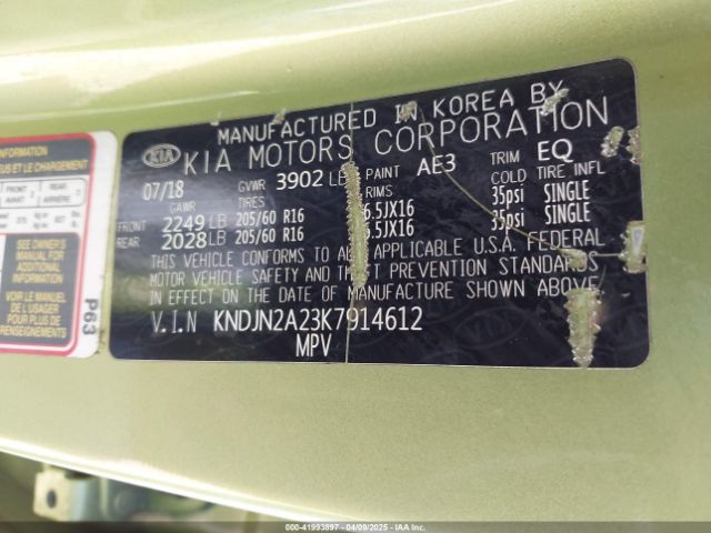 KNDJN2A23K7914612 KIA Soul