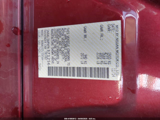 1N4AL3APXFN371256 Nissan Altima 2.5 S