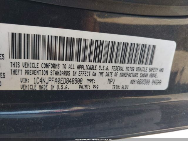 1C4NJPFA0ED848908 Jeep Patriot High Altitude