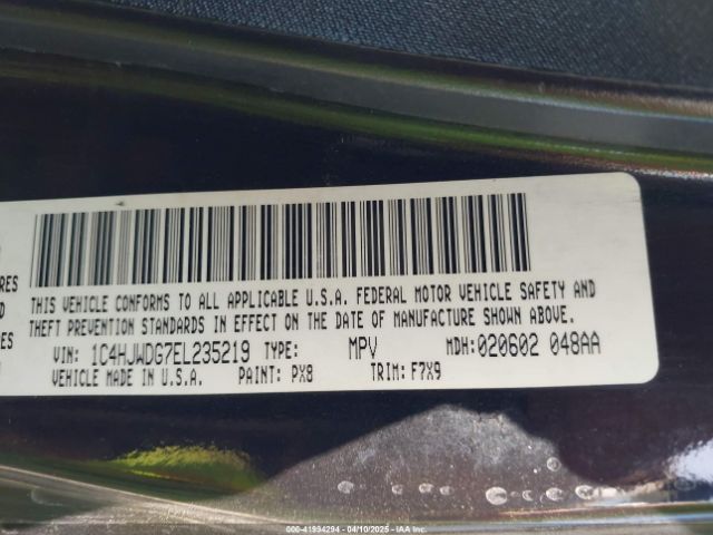 1C4HJWDG7EL235219 Jeep Wrangler Unlimited Freedom Edition
