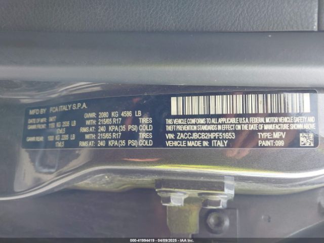ZACCJBCB2HPF51653 Jeep Renegade Trailhawk 4x4