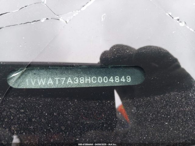 1VWAT7A38HC004849 Volkswagen Passat 1.8t S