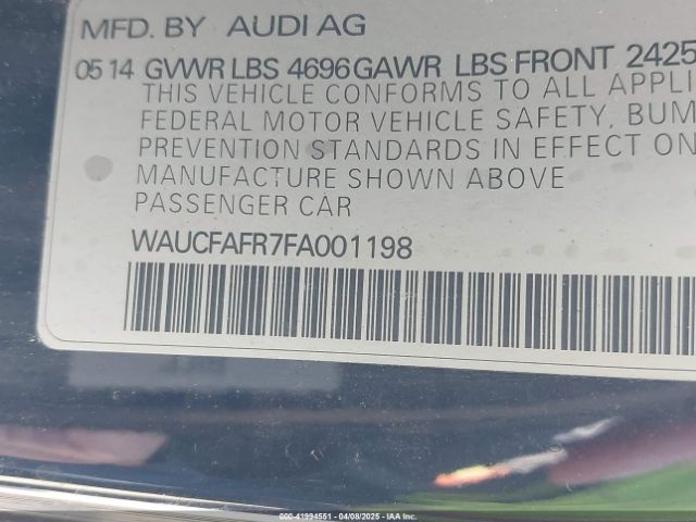 2015 AUDI A5 WAUCFAFR7FA001198 Photo 8