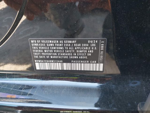 WVWRA7CD4RW212440 Volkswagen Golf Gti 2.0t Se
