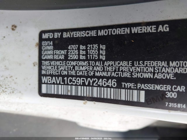 WBAVL1C59FVY24646 BMW X1 Xdrive28i