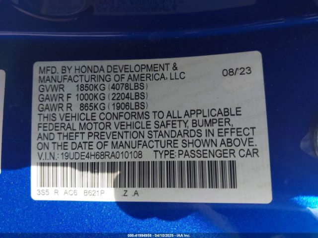 2024 ACURA INTEGRA 19UDE4H68RA010108 Photo 8