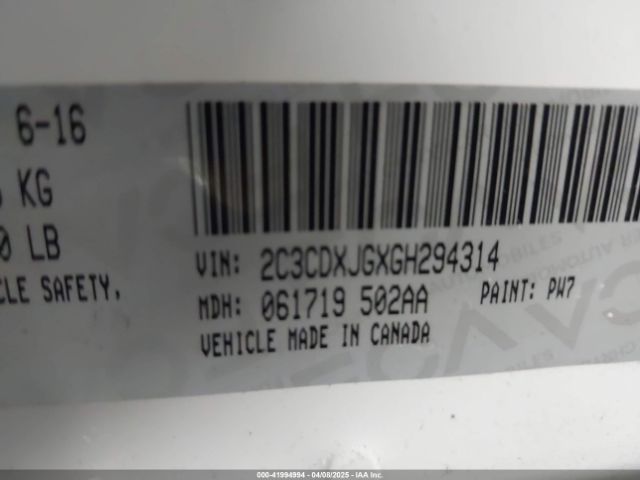 2016 DODGE CHARGER 2C3CDXJGXGH294314 Photo 8