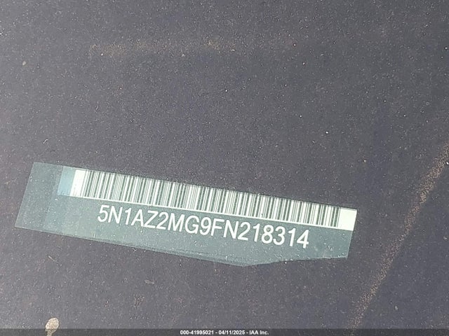 5N1AZ2MG9FN218314 Nissan Murano