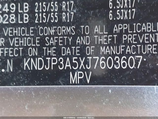 KNDJP3A5XJ7603607 KIA SOUL +