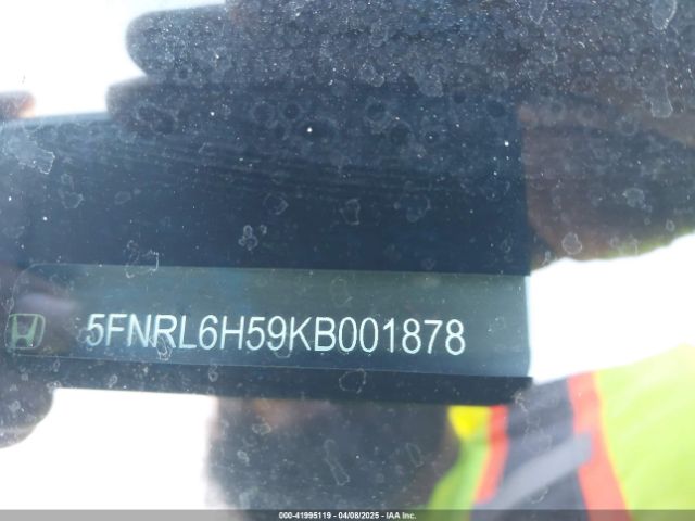 5FNRL6H59KB001878 Honda ODYSSEY EX