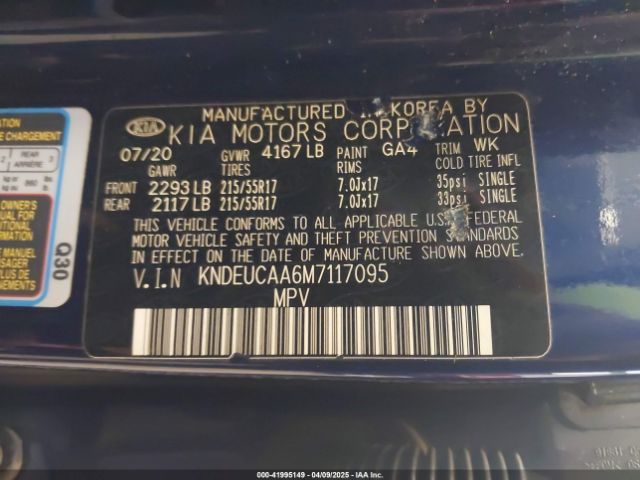 KNDEUCAA6M7117095 KIA SELTOS S