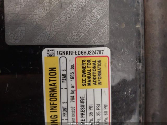 1GNKRFED6HJ224707 Chevrolet Traverse Ls