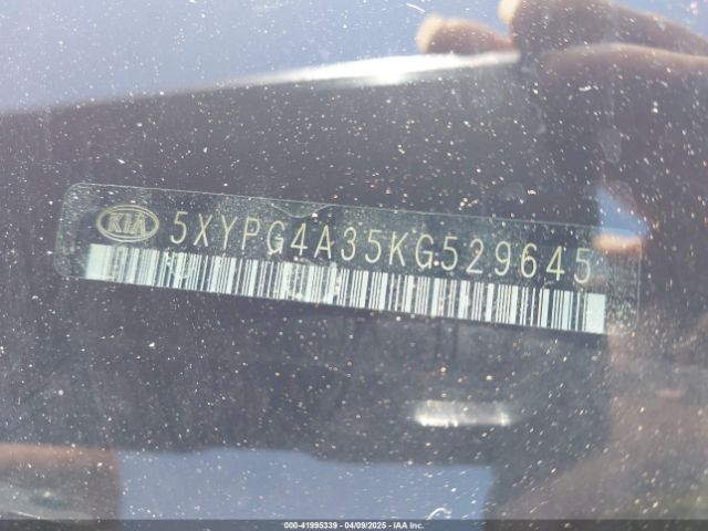 5XYPG4A35KG529645 KIA Sorento 2.4l Lx