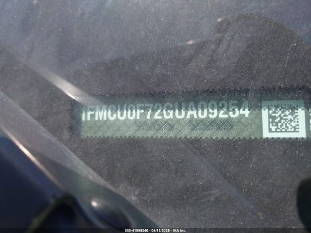 1FMCU0F72GUA09254 Ford ESCAPE S