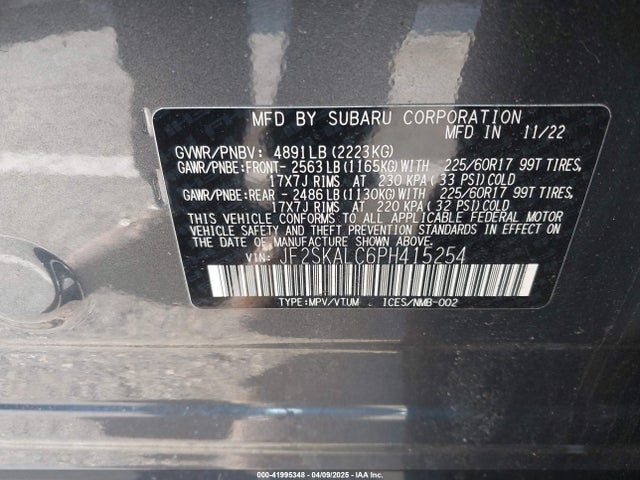 JF2SKALC6PH415254 Subaru na u5