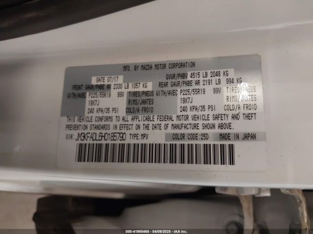 2017 MAZDA CX-5 JM3KFADL6H0185790 Photo 8