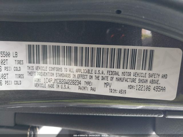 1C4PJMCB2GW228234 Jeep Cherokee Latitude