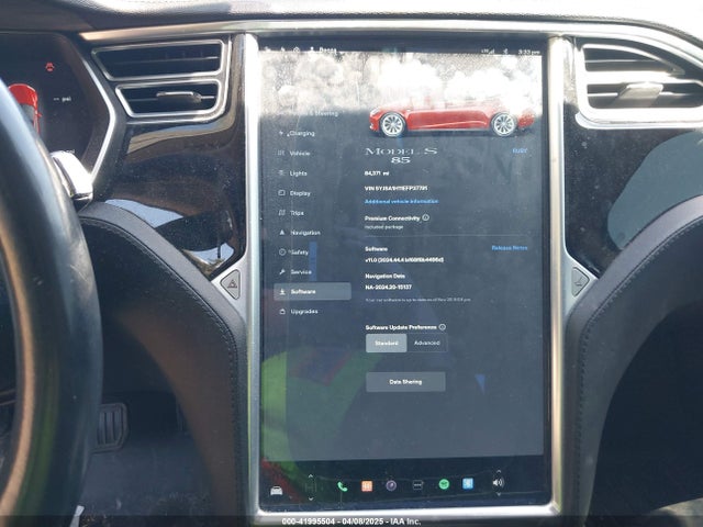 5YJSA1H11EFP37791 Tesla Model S P85