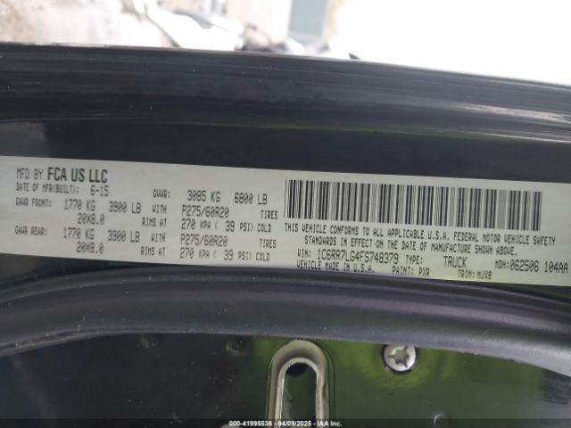 1C6RR7LG4FS748379 RAM 1500 Big Horn