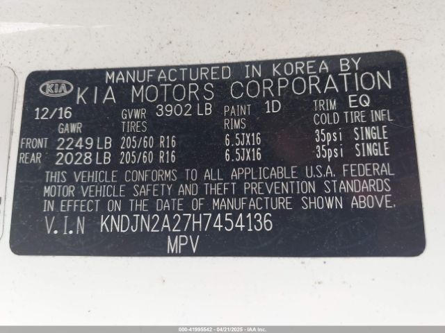 KNDJN2A27H7454136 KIA Soul