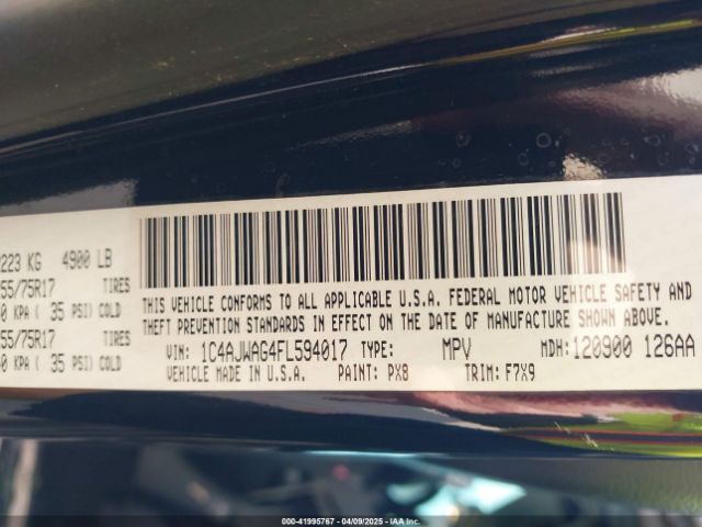 1C4AJWAG4FL594017 Jeep Wrangler Freedom Edition