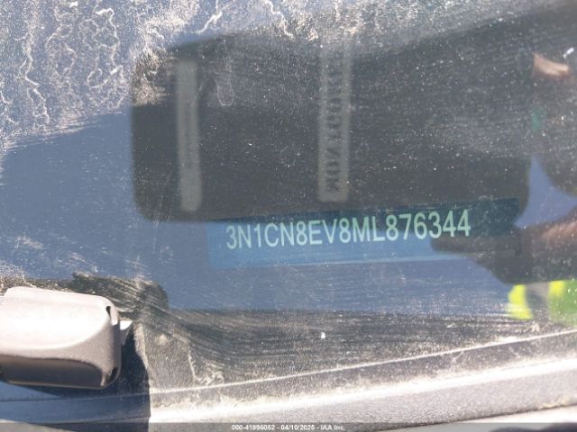 3N1CN8EV8ML876344 Nissan Versa Sv Xtronic Cvt