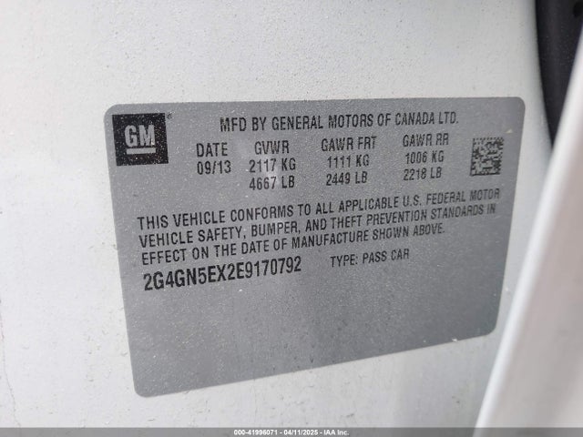 Buick Regal Turbo/e-assist Premium I 2014 2G4GN5EX2E9170792 Image 9