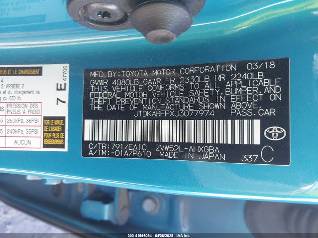 Toyota Prius Prime Premium 2018 JTDKARFPXJ3077974 Image 9