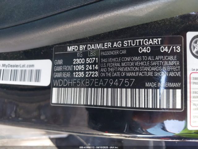 WDDHF5KB7EA794757 Mercedes-Benz E 350