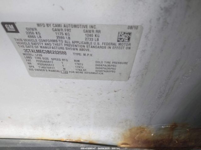 2011 GMC TERRAIN 2CTALMEC3B6202688 Photo 8