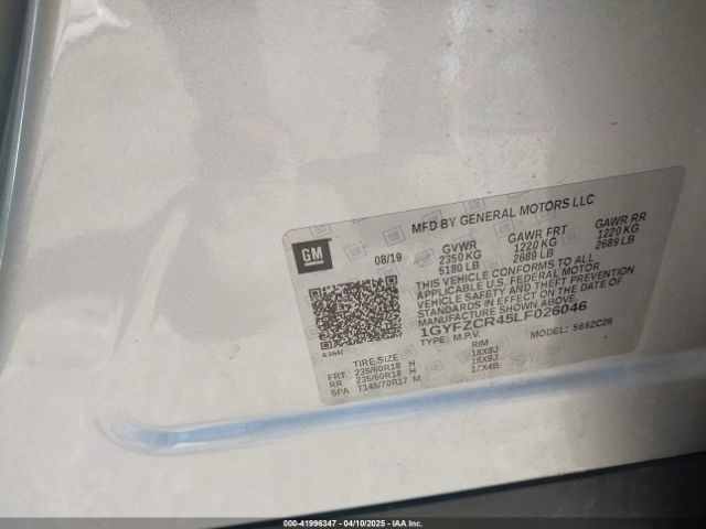 1GYFZCR45LF026046 Cadillac Xt4 Fwd Premium Luxury