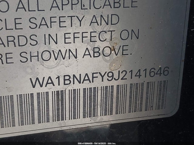 2018 AUDI Q5 WA1BNAFY9J2141646 Photo 8