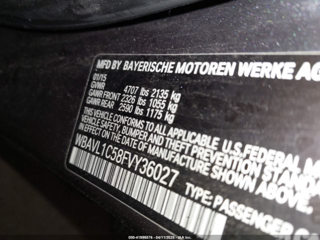 WBAVL1C58FVY36027 BMW X1 Xdrive28i