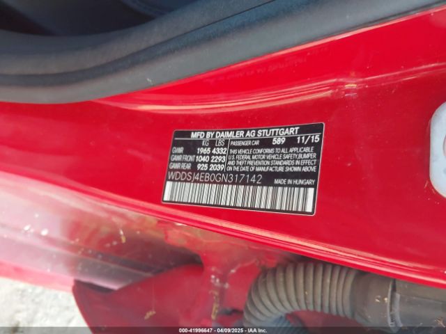 WDDSJ4EB0GN317142 Mercedes-Benz CLA 250