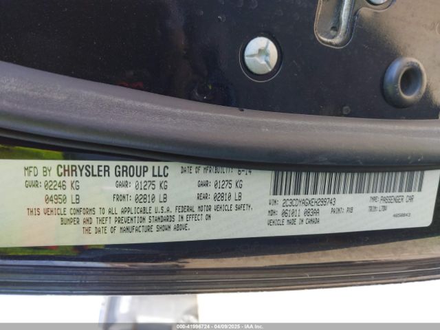 2C3CDYAGXEH299743 Dodge Challenger Sxt