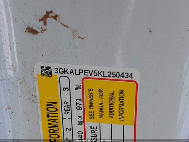 3GKALPEV5KL250434 GMC Terrain Slt