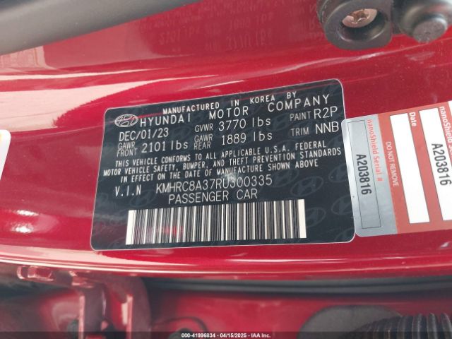 KMHRC8A37RU300335 Hyundai Venue Limited