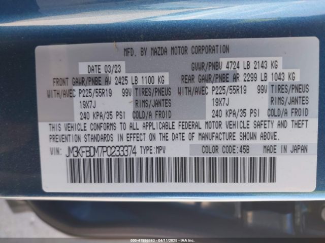 JM3KFBDM7P0233374 Mazda Cx-5 Premium