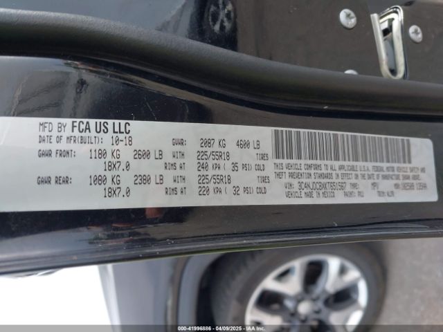 3C4NJDCBXKT651567 Jeep Compass Limited 4x4