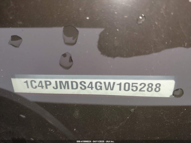 1C4PJMDS4GW105288 Jeep Cherokee Limited