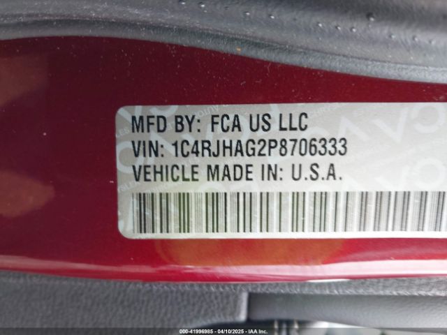 1C4RJHAG2P8706333 Jeep Grand Cherokee Altitude 4x4