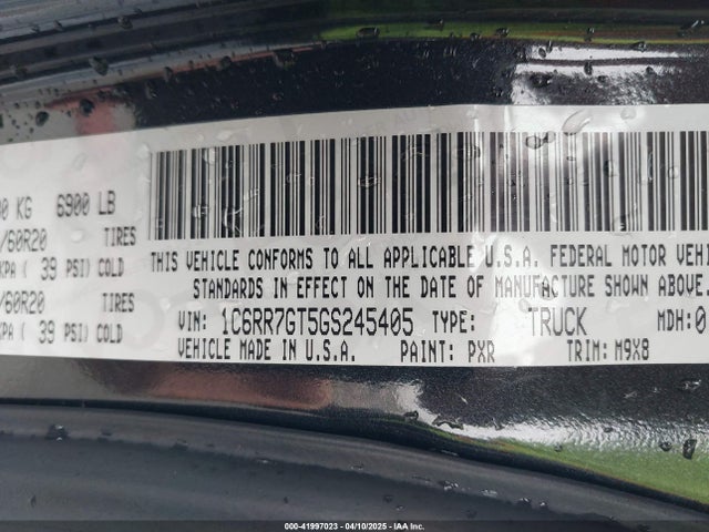 1C6RR7GT5GS245405 RAM 2016
