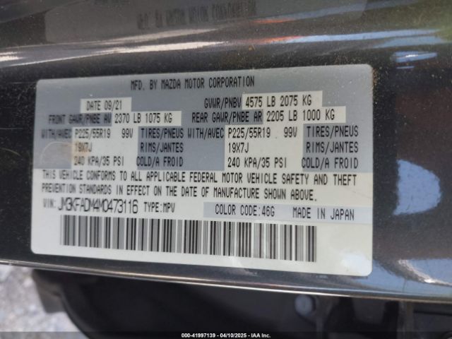 JM3KFADM4M0473116 Mazda Cx-5 Grand Touring