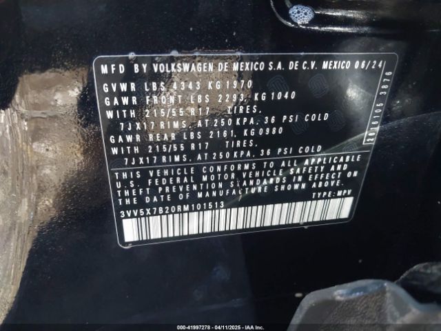 2024 VOLKSWAGEN TAOS 3VV5X7B20RM101513 Photo 8
