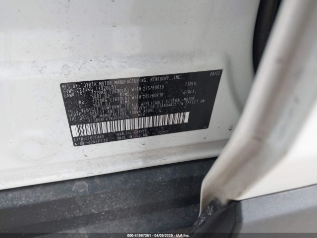 4T3B6RFV1NU094004 Toyota Rav4 Hybrid Xle Premium